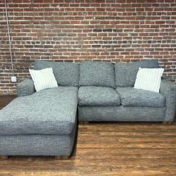 Free Delivery-gray flexsteel gray sofa couch sectional retails 4769