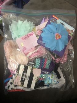 New and used girl hair accessories