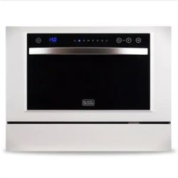 BLACK+DECKER
21.5" W, 6-Place Setting, Countertop Dishwasher, White