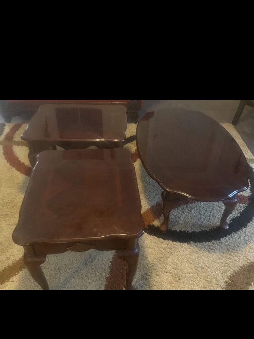 End Table Set Cherrywood