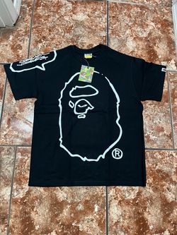 Bathing ape black and white bape t shirt