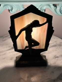 Billings Art Deco Nude Silhouette Lamp