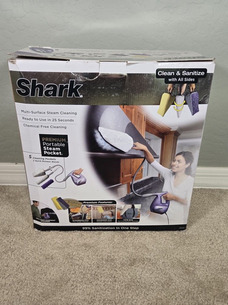 Shark Portable Steam Pocket Multi-Surface Cleaning Machine SC630 Open Box