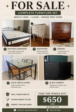 Complete Furniture Set – 6 Pieces