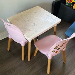 Kids Table And 2 Chairs 