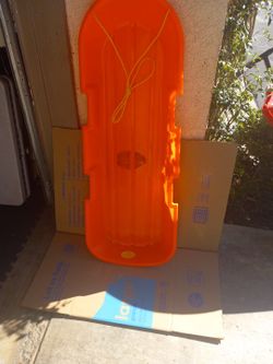 Orange Snow Sled
