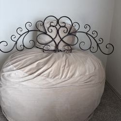 Metal Scroll Wall Plaque