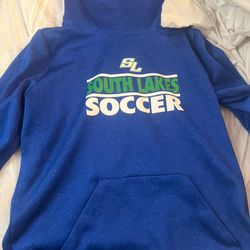 Blue and green South Lakes Soccer hoodie #soccer under armour
