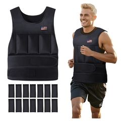 Adjustable Weighted Vest for Men Women, (20 Lbs)