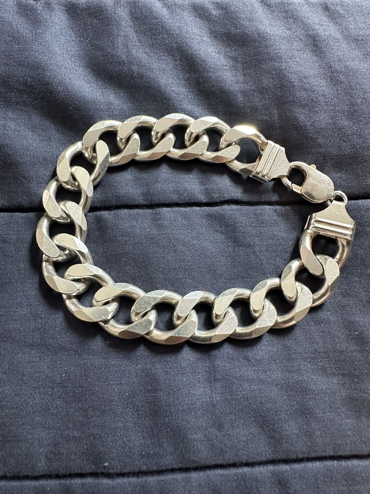 Large Sterling Silver Bracelet - .925