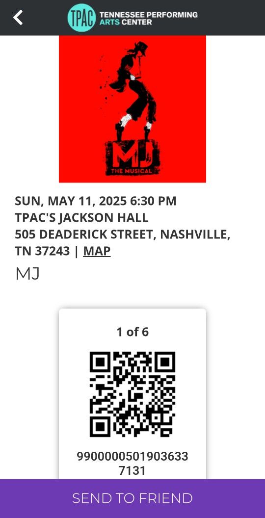 MJ The Musical... 6:30 TONIGHT! Half Price!