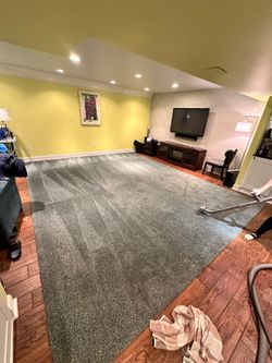 Custom Cut and Bound Area Rug— Great Condition 13’x16’ Smoke and pet free household