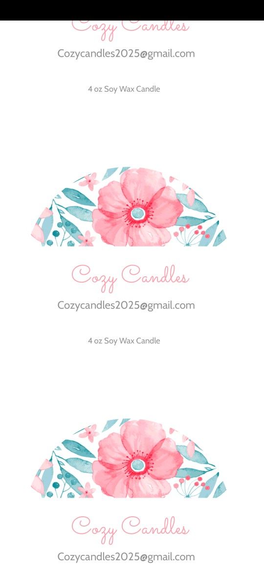 100% Homemade Soy Wax Candles