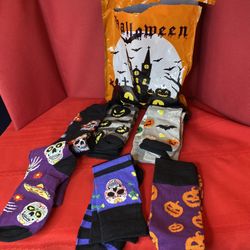 New 6 Pair Halloween Adult Socks Unisex