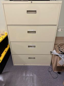 4-Drawer Lateral Metal Filing Cabinet