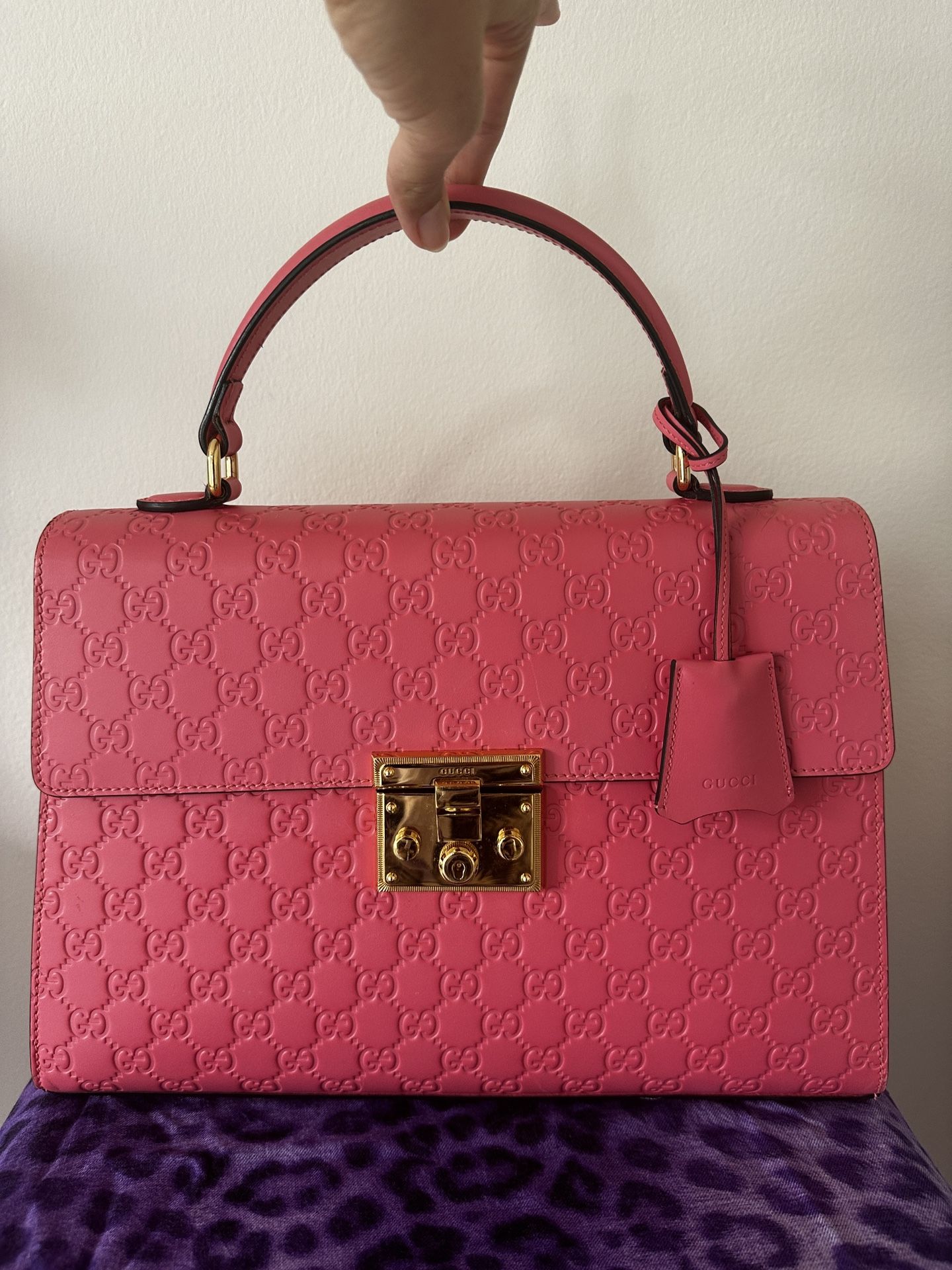 Authentic Hot pink Gucci Handbag 