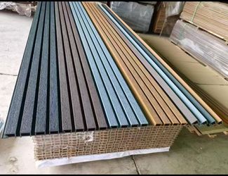 WPC Exterior Wall Panel Composite Cladding Fluted 8.36x12