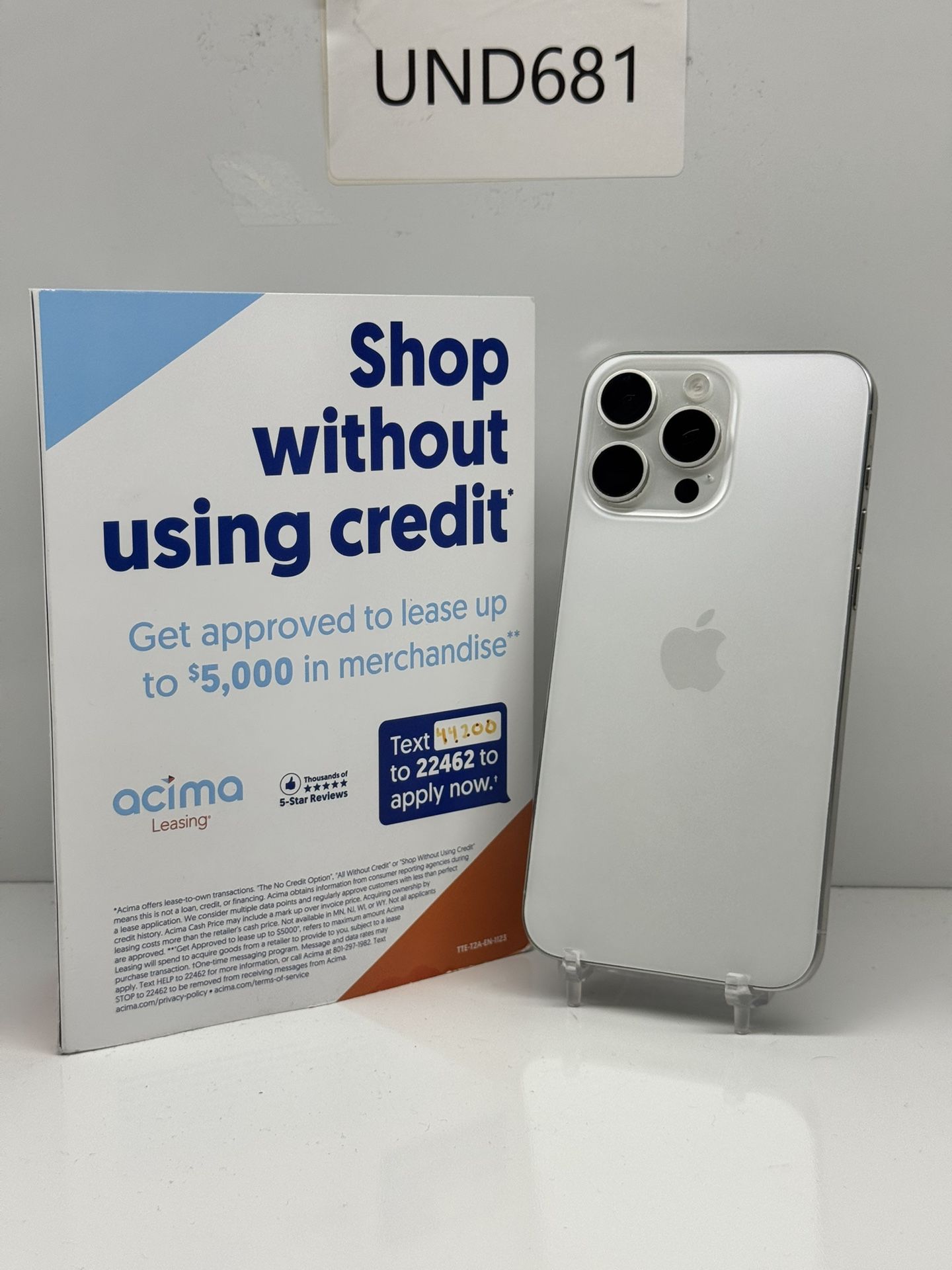 iPhone 15 Pro Max (UNLOCKED, 256GB) $50 DOWN NO CREDIT NEEDED #6017