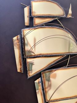 Brass Sailboat Wall Decor