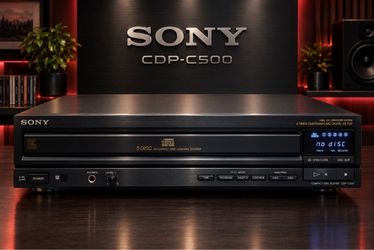 Sony CDP-C500 5 Disc CD Player Changer w/Remote