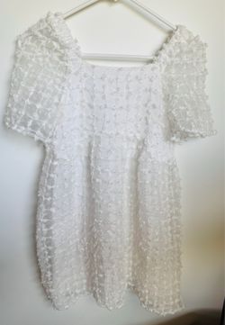 Zara girl dress size 11/12 white