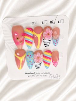 ✨ Handmade Luxury Press-On Nails | $15 | Buy 2 Get $3 Off ✨