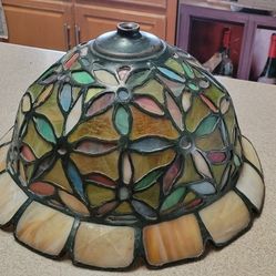 Leaded Stain Glass Light Fixture