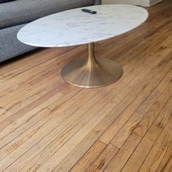 Oval Marble Coffee Table