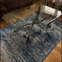 1 Glass Coffee And 1 Glass End Tables—Reasonable Offers Welcomed