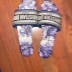 Christian Dior slides blue size 39