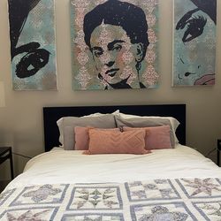 3 Original Canvas Paintings of  Frida Kahlo by SA Artist Daphid