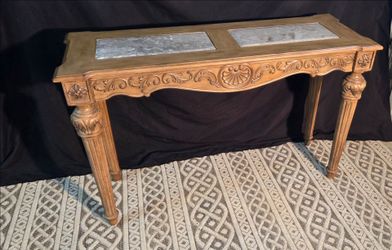 Marble inlay sofa / hall table.