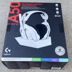 ASTRO Gaming A50 Wireless Headset + Base Station Gen 4 - Compatible With PS5, PS4, PC, Mac (WHITE)