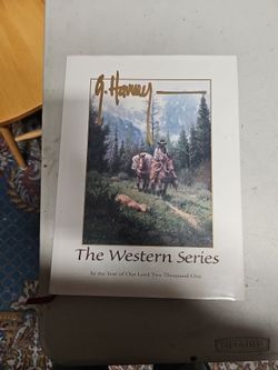 G. Harvey The Western Series 2001 Hardcover Art Book Signed 983/1500