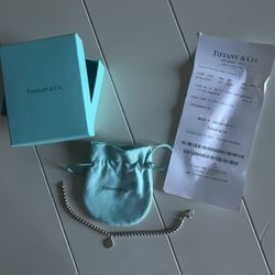 Return To Tiffany Bead Bracelet In Silver 