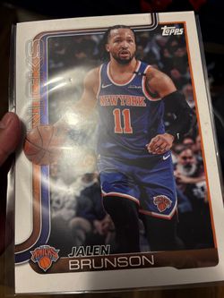New York Knicks Jalen Brunson Jumbo Card