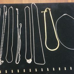 Sterling Silver Necklace Lot