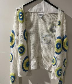 Crochet Multicolored Cardigan