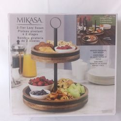 MIKASA 2-IN-1 Tiered Lazy Susan