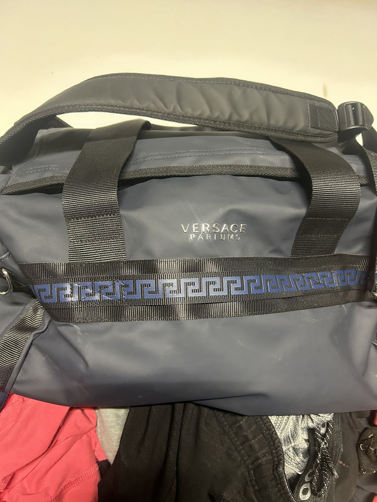 Designer Bag Versace Parfums Duffel Bag/ Backpack For Sale