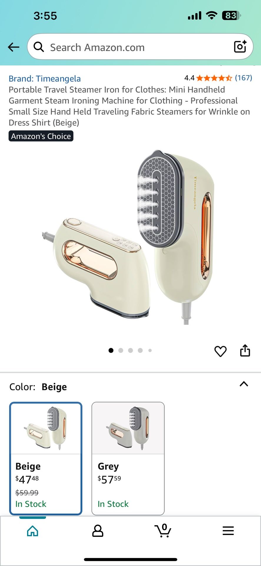 Portable steam Iron 2 In 1