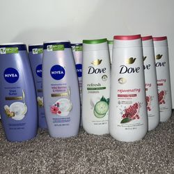 Dove And Nivea Body Wash