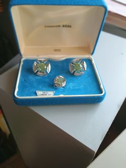 Swank Cufflinks & Tie Hold Down 