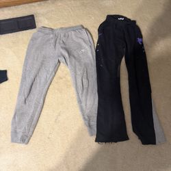 Grey Nike Sweatpants + MNML Flared Sweatpants