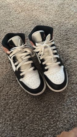 Nike high tops, pink and black