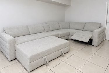Used gray reclining sofa bed and sofa bed, from Rana Furniture