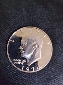 1974s 40% Silver Eisenhower Dollar
