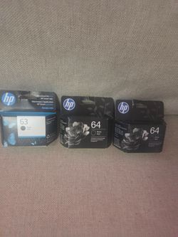 Hp ink 64 and 64 all for $100 cash