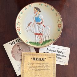 Vintage ‘HEIDI’ Plate