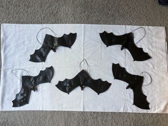 Set of 5 Vintage Halloween Bats